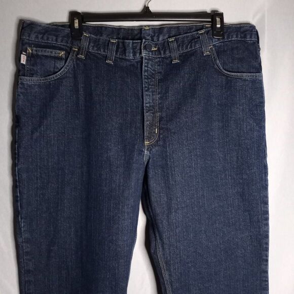 Carhartt FR Flame Resistant Cat2 Traditional Fit Men's Straight Dark Jeans 44x30 - Picture 4 of 10